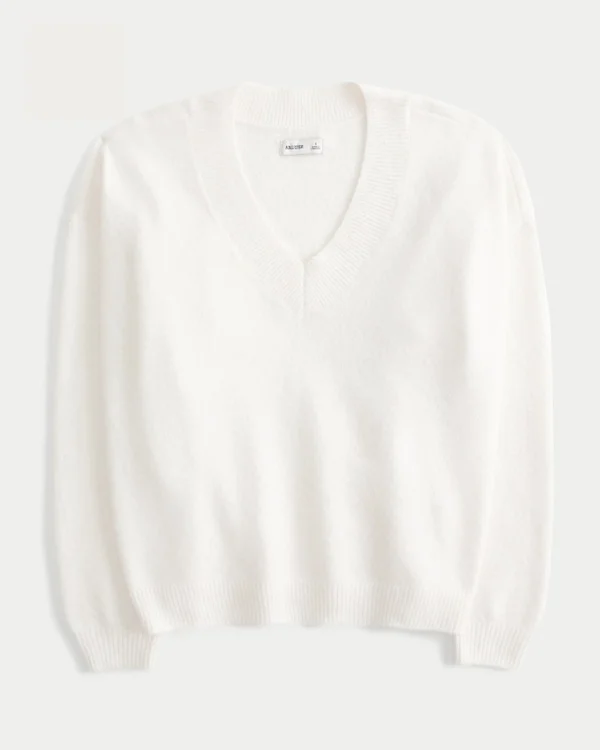 Jersey oversize con cuello en V Hollister Comfy Cloud