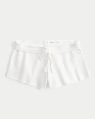 Mini pantalón corto de felpa