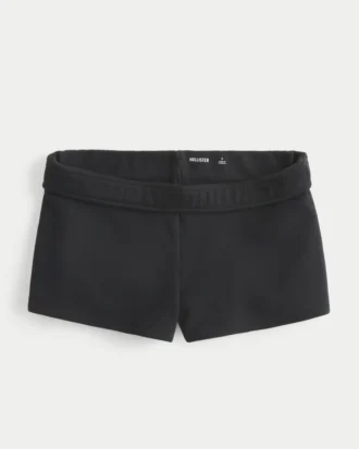 Mini pantalón corto de felpa