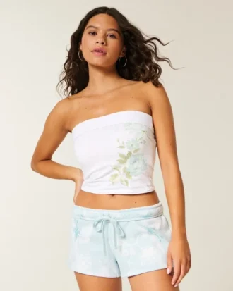 Mini pantalones cortos de felpa