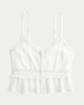 Mini top corto con flecos