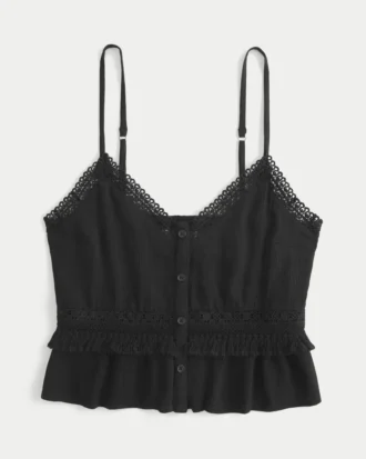 Mini top corto con flecos