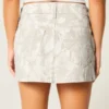Minifalda de sarga con estampado de camuflaje