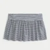 Minifalda pantalón de punto con vuelta
