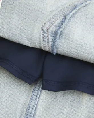 Minifalda pantalón vaquera