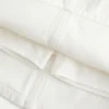Minifalda pantalón vaquera blanca de talle bajo