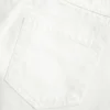Minifalda pantalón vaquera blanca de talle bajo