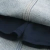 Minifalda pantalón vaquera lavado claro
