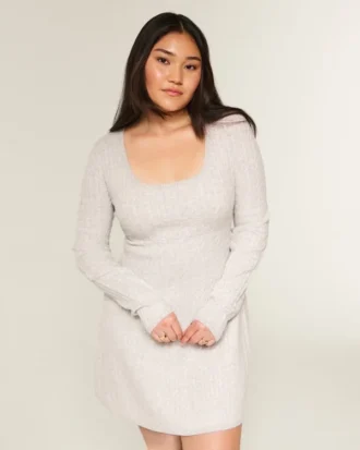 Minivestido babydoll con lazo en la espalda