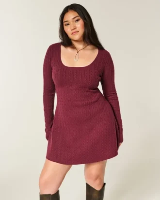 Minivestido babydoll con lazo en la espalda