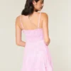 Minivestido de punto con lazo delantero