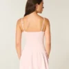 Minivestido de punto con volantes