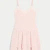 Minivestido de punto con volantes