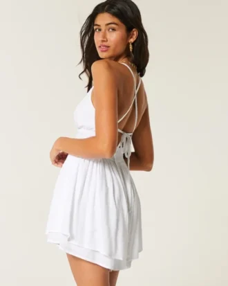 Mono babydoll con espalda abierta