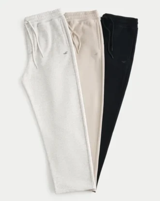 Pack de 3 pantalones de chándal Icon Jogger de felpa holgada