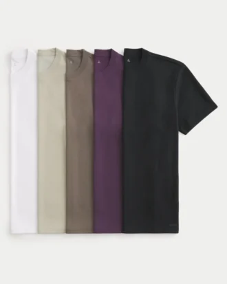 Pack de 5 camisetas relajadas y frescas