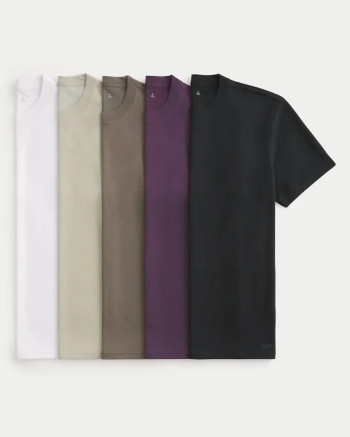 Pack de 5 camisetas relajadas y frescas Pack de 5 camisetas relajadas y frescas