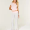 Pantalones acampanados con cintura cruzada de punto Always Cozy