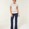 Pantalones acampanados con cintura cruzada de punto Always Cozy Pantalones acampanados con cintura cruzada de punto Always Cozy