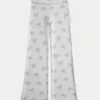 Pantalones acampanados con cintura cruzada de punto Always Cozy