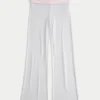 Pantalones acampanados con cintura cruzada de punto Always Cozy
