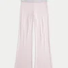 Pantalones acampanados con cintura cruzada de punto Always Cozy