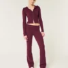 Pantalones ajustados con cintura doblada y tejido de punto de Gilly Hicks