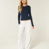 Pantalones anchos de canalé cómodos Pantalones anchos de canalé cómodos