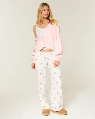 Pantalones bóxer anchos Always Cozy Pointelle
