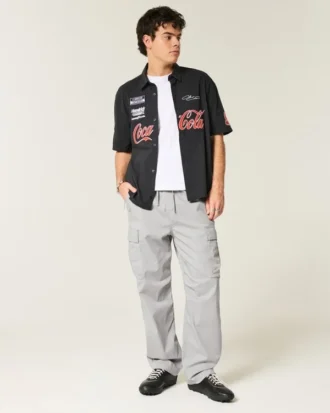 Pantalones cargo holgados sin cremallera