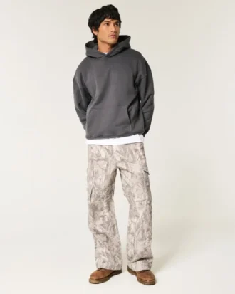 Pantalones cargo superholgados con estampado de camuflaje