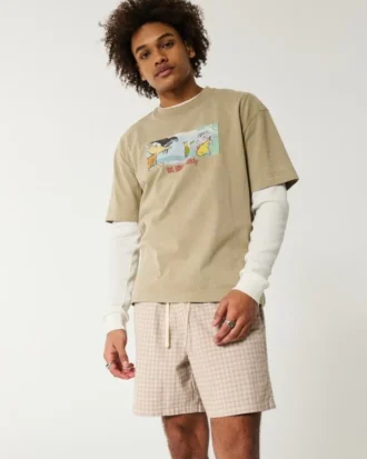 Pantalones cortos de mezcla de lino hasta la mitad del muslo