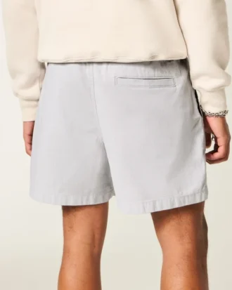Pantalones cortos de mezcla de lino hasta la mitad del muslo
