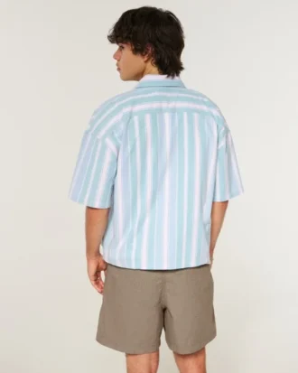 Pantalones cortos de mezcla de lino hasta la mitad del muslo