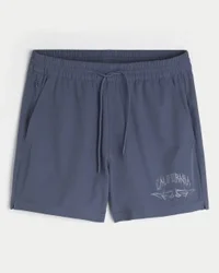 Pantalones cortos deportivos con estampado hasta la mitad del muslo