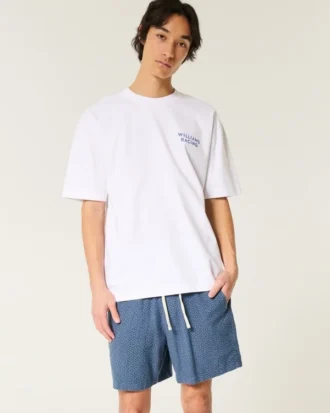 Pantalones cortos elásticos de mezcla de lino