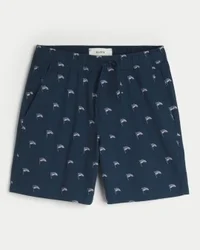 Pantalones cortos por encima de la rodilla con mezcla de lino