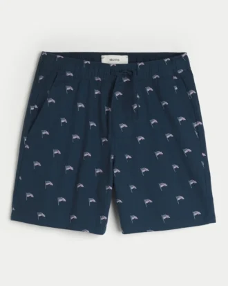 Pantalones cortos por encima de la rodilla con mezcla de lino