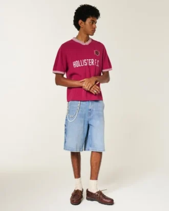Pantalones cortos vaqueros superanchos