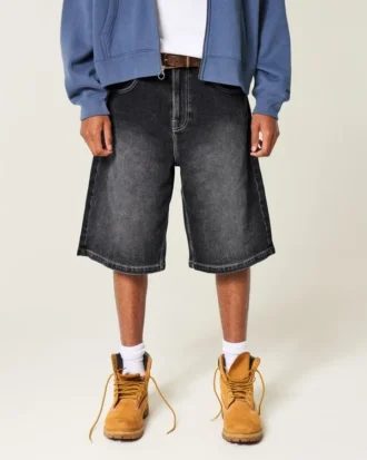 Pantalones cortos vaqueros superanchos