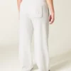 Pantalones de chándal anchos con estampado de lazo