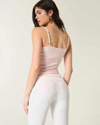 Pantalones de chándal bootcut con estampado gráfico 2001