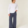 Pantalones de chándal bootcut con gráfico numérico