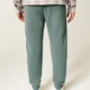 Pantalones de chándal de felpa con canalé relajado