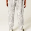 Pantalones de chándal de felpa con estampado de camuflaje