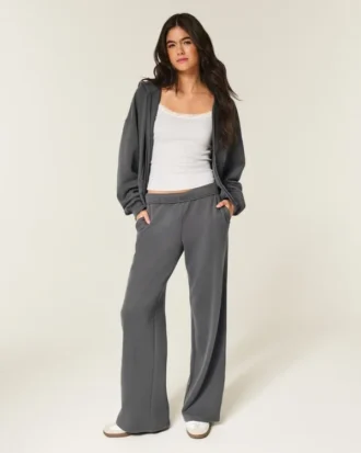 Pantalones de chándal de pierna ancha