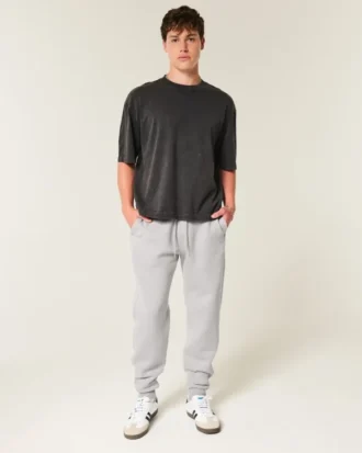 Pantalones de chándal de punto elástico