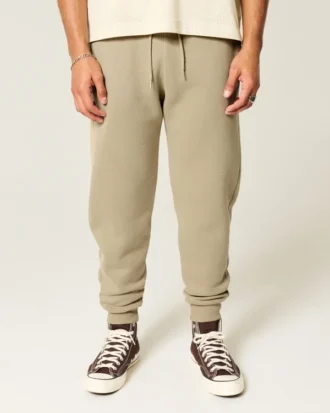 Pantalones de chándal de punto elástico