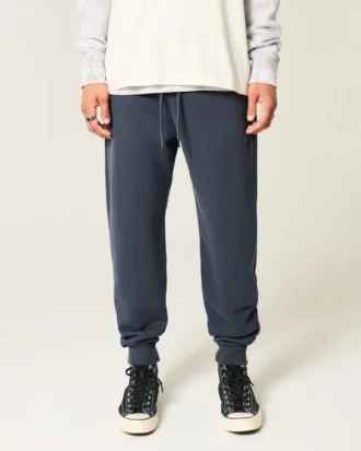 Pantalones de chándal de punto elástico