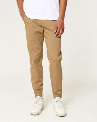 Pantalones de chándal de sarga relajados